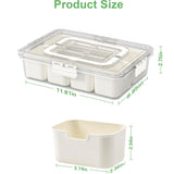 DAOTENGQL 8-Compartment Snackle Box Container with Lid & Handle — 2 Pack — view 2 of 6
