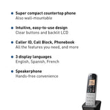 Panasonic KX-TGB810S black compact cordless phone with base charger and illuminated keypad DECT 6.0 - view 4