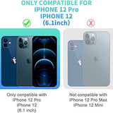 AEDILYS clear slim TPU bumper case for iPhone 12 and 12 Pro shown with two 9H tempered glass screen protectors - view 2