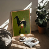 Abstract Western Cowboy Wall Art – 12x16 Framed Vintage Horse Rider Canvas Print — view 6 of 8