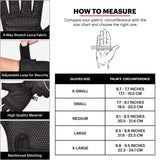 DMoose Fitness black and silver workout gloves with wrist wrap support and palm padding, size medium, for weightlifting - view 3