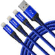 ohbox MFi Certified 6FT Braided Lightning Cable 3-Pack for iPhone & iPad