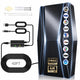 Amplified Indoor HDTV Antenna - 42ft Coax Cable, 4K 1080p, Free Local Channels