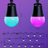 Govee H7039 144ft RGBIC Smart Outdoor String Lights – 45 Bulbs WiFi — view 8 of 8