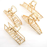 SOTHENG Gold Large Hair Claw Clips – 4-Pack Metal Alloy for All Hair Types — view 1 of 3