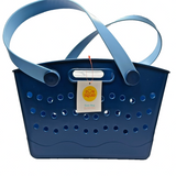 Sun Squad Blue Mini Tote Bag 15.75x13x5.5 - Structured Everyday Carryall — view 5 of 6