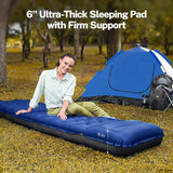 OGERY 6" Thick Self-Inflating Camping Sleeping Pad with Built-In Pump & Pillow — view 3 of 8