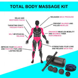 BORNEW 7-piece foam roller set including 12-inch roller, massage stick, peanut ball, spiky ball, and stretch strap - view 7