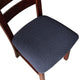 Genina Navy Dining Chair Covers 4-Pack Stretch Fit 16–20" Anti-Slip