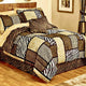 MMB Safari Zanzibar 10-Piece King Comforter Set – Animal Print with Toss Pillows