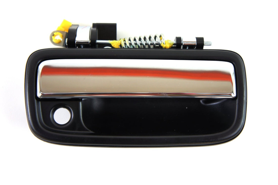 Genuine Toyota OEM exterior front door handle passenger side right black powder-coated finish part 69210-35030