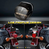 Smoked black LED rear tail light unit for Harley-Davidson Dyna Softail Touring with integrated brake and running light - view 3