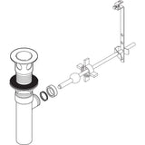 Delta RP38958SS pop-up drain assembly in brushed stainless steel finish for bathroom sink replacement