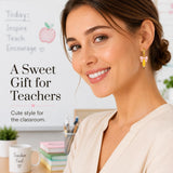 Novearring Pencil Hoop Earrings Gold-Tone Teacher Gift Jewelry — view 2 of 7