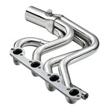 SPELAB EH28140 mirror-polished T304 stainless steel exhaust header with 8-2-1 mandrel bent piping for Ford F150 5.8L V8 - view 2