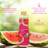 Two bottles of Bodycology Watermelon Splash ultra-moisturizing body bath and shave oil 7.5 fl oz each - view 5