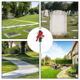Solar Red Cardinal Memorial Garden Stake with Warm LED Light – Weatherproof — view 4 of 8