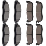 OCPTY 8-piece semimetal front and rear brake pad set for 1997-2003 Ford F-150 and Lincoln Blackwood
