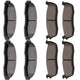 OCPTY Front & Rear Semimetal Brake Pads for 1997-2003 Ford F-150 – 8pc Set