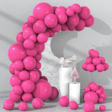 Kelfara 100-piece hot pink latex balloon garland arch kit with four balloon sizes and included tape and adhesive dots