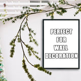 Fudios 6-foot lighted Christmas pine garland with 48 warm white LED lights draped over a fireplace mantel indoors - view 3
