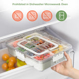 DAOTENGQL 8-Compartment Snackle Box Container with Lid & Handle — 2 Pack — view 5 of 6