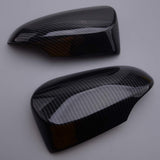 Pair of gloss black ABS side rearview mirror cover trim caps for Toyota C-HR 2017-2020, part YCA13604 - view 5