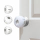 Heart of Tafiti Child Proof Door Knob Covers – White 4-Pack Snap-In