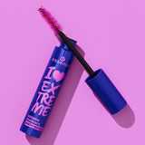 Two tubes of essence I Love Extreme Volume Waterproof Mascara in black packaging, vegan and paraben-free formula - view 3