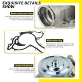 Munik engine water pump assembly with gasket and pulley, OEM replacement 2732000201 for Mercedes-Benz 5.5L V8 - view 4