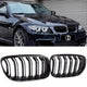 DEKEWEI Gloss Black Double-Slat Kidney Grilles for 2009-2011 BMW E90 E91 LCI