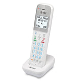 AT&T DAL75011 white cordless accessory handset with charger and batteries, DECT 6.0 cordless phone expansion unit - view 3