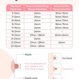 Nuliie silicone breast pump flange inserts 10-piece sizing kit in five sizes 13 to 21mm for 24mm shields - view 7