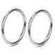 PIERCINGFUN Titanium Hinged Clicker Nose Ring Hoop 16G 10mm – 2 Pack