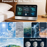 MASHI W872 8.8" HD Wireless Weather Station with Atomic Clock & Outdoor Sensor – Used — view 5 of 8