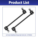 Hawk Brothers K750032 Front Sway Bar End Links - 2pc Hyundai Elantra Kia Forte — view 6 of 8