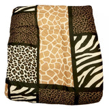 MMB Safari Zanzibar 10-piece king comforter set with zebra giraffe leopard animal print in brown black and tan - view 4