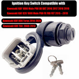 Black metal ignition key switch with plug-in connector for Kawasaki Mule PRO and Teryx UTV, OEM part 27005-0643 - view 3
