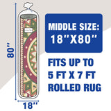 Meersburg 5x7 Ft Waterproof Rug Storage Bag – 4 Mil Heavy-Duty PE — view 2 of 8