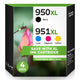 HP 950XL 951XL Compatible Ink Cartridges 4-Pack – High Yield Combo