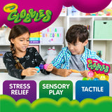 Six multicolor Crayola Globbles squishy sticky fidget balls in packaging, sensory stress relief toys for kids - view 5