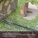 VARMTOR Weatherproof Insulated Outdoor Cat House with Transparent Curtain – Used — view 3 of 8