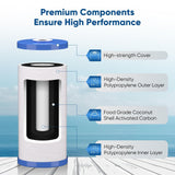 Two PurePlus PP10BB-CC 10x4.5 inch whole house sediment carbon water filter cartridges in original packaging - view 7