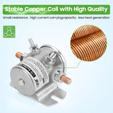 10L0L 12V 250A 4-terminal starter solenoid relay 16542-G1 with nickel-plated cover and flat mount bracket for EZGO Marathon golf cart - view 3