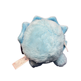 ZIPPETZ 7-inch reversible plush toy showing dinosaur side and dragon side with expressive googly eyes on multicolor soft fabric - view 2