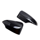 Pair of gloss black ABS side rearview mirror cover trim caps for Toyota C-HR 2017-2020, part YCA13604 - view 4
