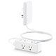 olcorife Flat Plug Power Strip – 6 Outlets 3 USB 5FT Cord White – Open Box