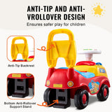 VEVOR toddler ride on push car with music steering wheel and horn, four-wheel design with under-seat storage compartment - view 8
