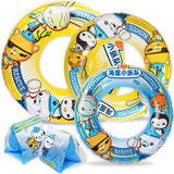 Seaborn 5-pack inflatable pool float rings in multiple sizes with two arm floaties for kids ages 6 to 12