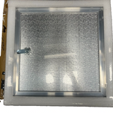16x16 inch square aluminum access door with screwdriver latch for wall or ceiling HVAC panel installation, silver finish - view 2